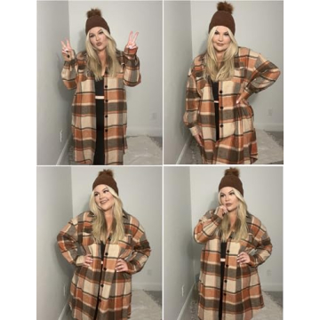 IN'VOLAND Plus Size Flannel Shirts - Stylish and Cozy