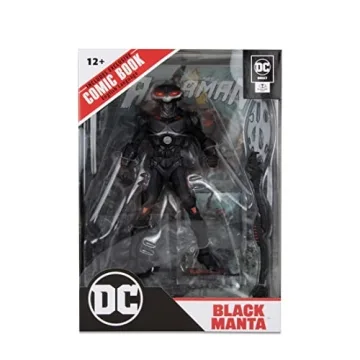 Black Manta 7in Action Figure with Comic by McFarlane Toys