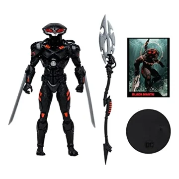 Black Manta 7in Action Figure with Comic by McFarlane Toys