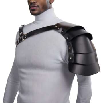 ClearUmm Leather Single Shoulder Cover Cape Belt Cosplay Party Costume