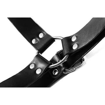 ClearUmm Leather Single Shoulder Cover Cape Belt Cosplay Party Costume