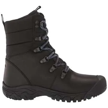KEEN Women's Greta Waterproof Snow Boot, Black/Black, 6 D (Medium) US