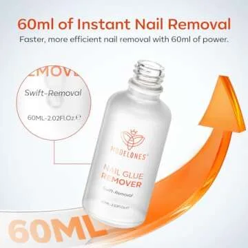 Modelones Nail Glue Remover for Press On Nails, 60 ML Press On Nails Remover for Nails Press Ons Nai...