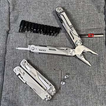 Maerd P6 P11 Multitool Accessory Tools Set, Screwdriver Magnetic Extender Accessory bits with Hardness Tungsten steel Wire Cut Blade Replaceable, ONLY FOR MAERD P6 P11 MULTI-TOOLS (Accessory set)