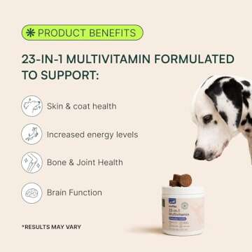 Wuffes 23-in-1 Chewable Dog Multivitamin&Supplements - Dog Multivitamin for Small&Large Breed - Pet ...
