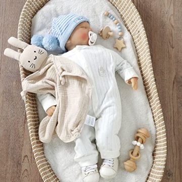 okdiy Organic Cotton Bunny Lovey for Toddlers