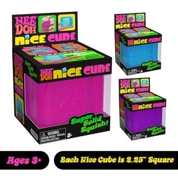 NeeDoh Nice Cube - 2.25" Sensory Squeeze Toy
