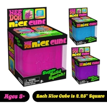 NeeDoh Nice Cube - 2.25" Sensory Squeeze Toy