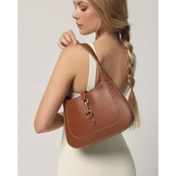Stylish Vegan Leather Shoulder Bag - Chic Hobo Design