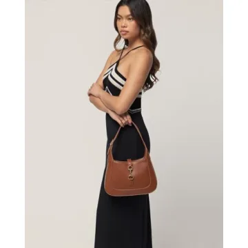 Stylish Vegan Leather Shoulder Bag - Chic Hobo Design