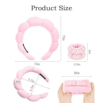 Stylish Ocoullow Spa Headband Set for Skincare Bliss