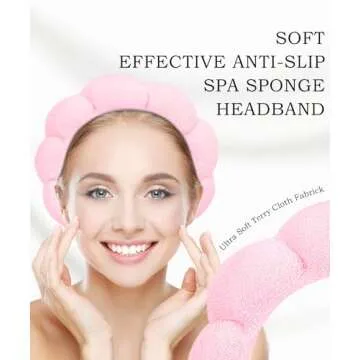 Stylish Ocoullow Spa Headband Set for Skincare Bliss