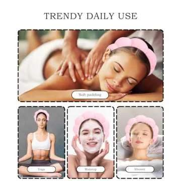 Stylish Ocoullow Spa Headband Set for Skincare Bliss