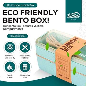 TARLINI HOME Bento Box 30oz - Stylish Meal Prep Solution