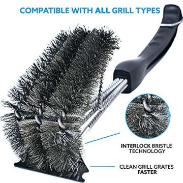 Kona Grill Brush & Scraper for All Grill Types