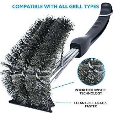 Kona Grill Brush & Scraper for All Grill Types