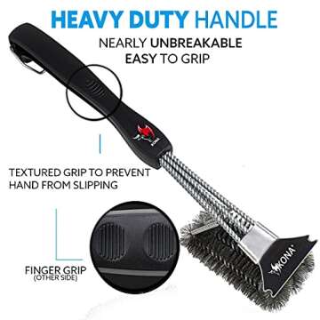 Kona Grill Brush & Scraper for All Grill Types