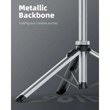 EUCOS Metal Phone Tripod Stand, 67" Tripod for Phone with Remote & Lightweight Camera Tripod Stand, Sturdy Extendable Cell Phone Tripod for iPhone/Android