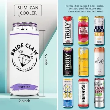 P.LOTOR Slim Can Cooler Sleeves - Perfect Party Favors