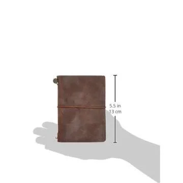 Midori Traveler's Notebook Journal Passport Size - Brown