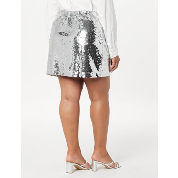 Flora Sequin Mini Skirt by The Drop - Stylish Glamour