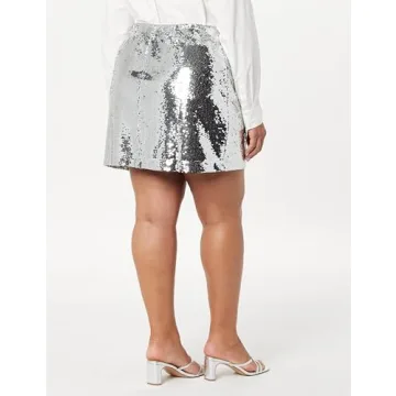 Flora Sequin Mini Skirt by The Drop - Stylish Glamour