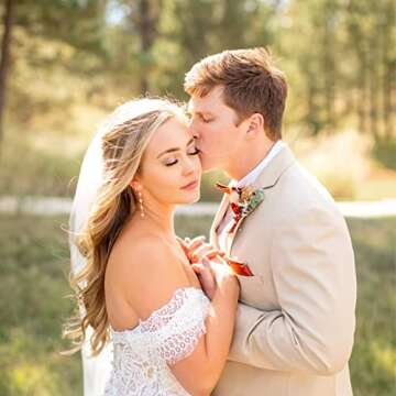 Voaino Long Pearl Earrings for Women 925 sterling silver Pearl Dangle Earrings Hypoallergenic Elegan...