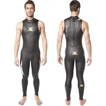 Xterra Wetsuits - Men's Volt Triathlon Wetsuit - Sleeveless Neoprene Wet Suit (3mm Thickness) (Medium/Large) | Designed for Open Water Swimming - Ironman & USAT Approved