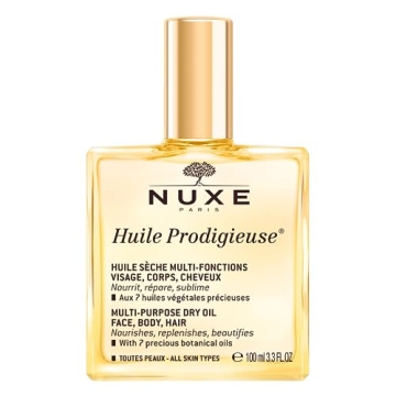 NUXE Huile Prodigieuse Multi-Purpose Dry Oil - Radiant Glow and Lightweight Hydration for Face, Body...
