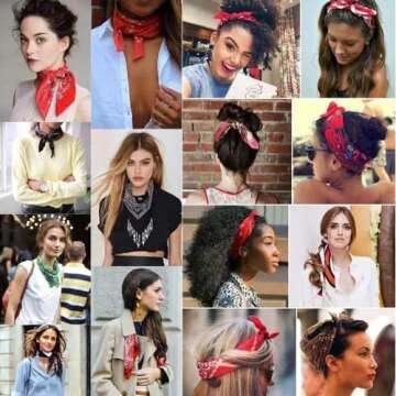 L&M 12Pcs Cotton Paisley Bandanas for All Occasions