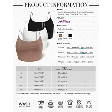 Amilia Women's Stylish Double Layer Crop Top for All Occasions