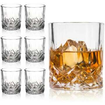 Farielyn-X Old Fashioned Whiskey Glasses Set of 6