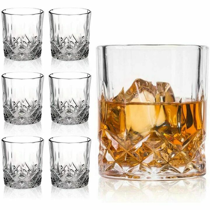 Farielyn-X Old Fashioned Whiskey Glasses Set of 6