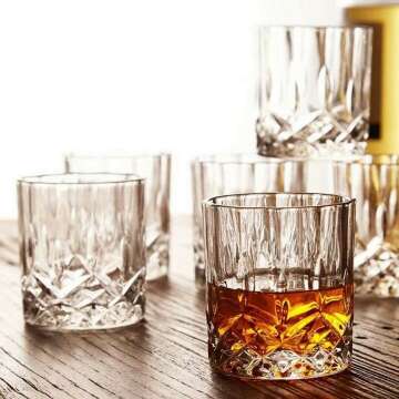 Farielyn-X Old Fashioned Whiskey Glasses Set of 6