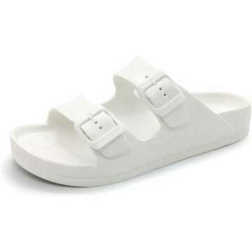 Adjustable FUNKYMONKEY Women's Comfort Slides