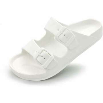 Adjustable FUNKYMONKEY Women's Comfort Slides
