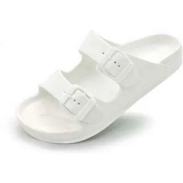 Adjustable FUNKYMONKEY Women's Comfort Slides