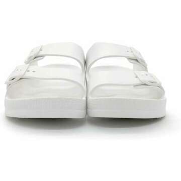 Adjustable FUNKYMONKEY Women's Comfort Slides