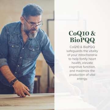 Global Healing Center CoQ10 & BioPQQ with Pure Himalayan Organic Shilajit-Antioxidant Care for Heart...