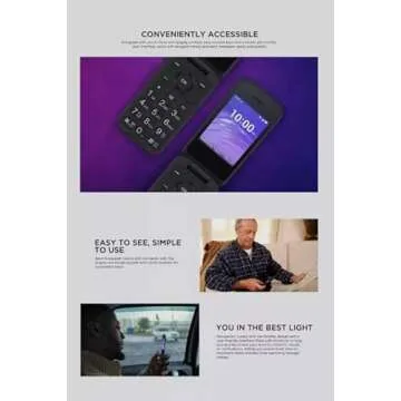 TCL Classic 4058W AT&T 4G LTE Unlocked Flip Phone 8GB (Renewed)