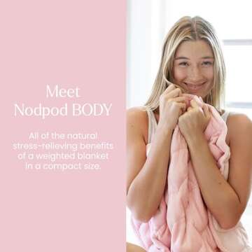 nodpod Body 6.5lb Compact Weighted Blanket I Perfect for Relaxation, Lounging, Napping, Sleeping & T...