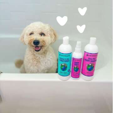 earthbath, Ultra-Mild Puppy Shampoo and Oatmeal & Aloe Conditioner - Best Dog Shampoo and Conditioner, Made in USA, 100% Cruelty Free Dog Wash, Soothing Oatmeal Shampoo for Dogs - 16 Oz (1 Set)