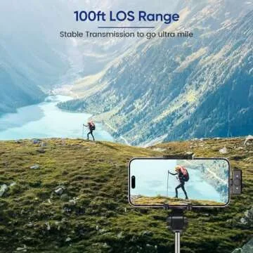 AMASDA Wireless Lavalier Microphone Pack for Creators