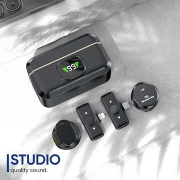 AMASDA Wireless Lavalier Microphone Pack for Creators