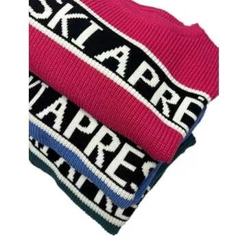 Women Sweaters Walf Checks Chunky Apres Ski Sweaters Stripe Sleeve Colorblock Casual Print Knitted Pullover Tops Khaki