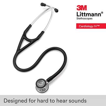 3M Littmann Cardiology IV Diagnostic Stethoscope, 6177, More Than 2X as Loud*, Weighs Less*, Stainle...