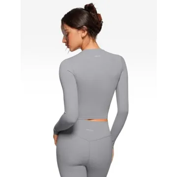 INGIA Long Sleeve Crop Yoga Shirt for Stylish Comfort