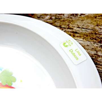 Stick 'n Wash No-Iron Self Adhesive Name Labels to go in Clothing or on Property (30 Labels)