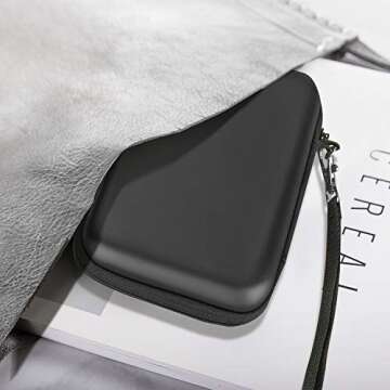 ProCase Hard Drive Case 2.5 Inch for Elements WD My Passport Canvio Basics Seagate Backup Plus Slim Expansion 1TB 2TB 3TB 4TB, Portable External Hard Drive Carrying Case -Black