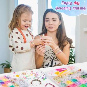 Riccioofy Clay Beads Bracelet Kit for Kids' Crafts